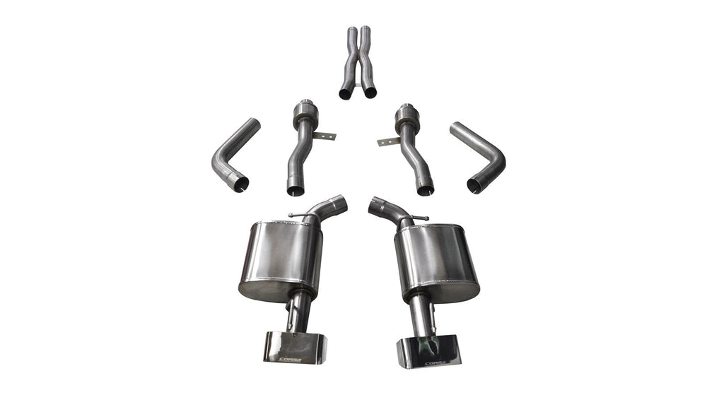 2.75 Inch Cat-Back Sport Dual Rear Exit Exhaust GTX2 Polished Tips 15-Present Dodge Challenger SRT 3