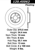 StopTech Drilled Sport Brake Rotor