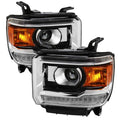 PROJECTOR HEADLIGHT WITH LED BAR