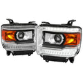 PROJECTOR HEADLIGHT WITH LED BAR