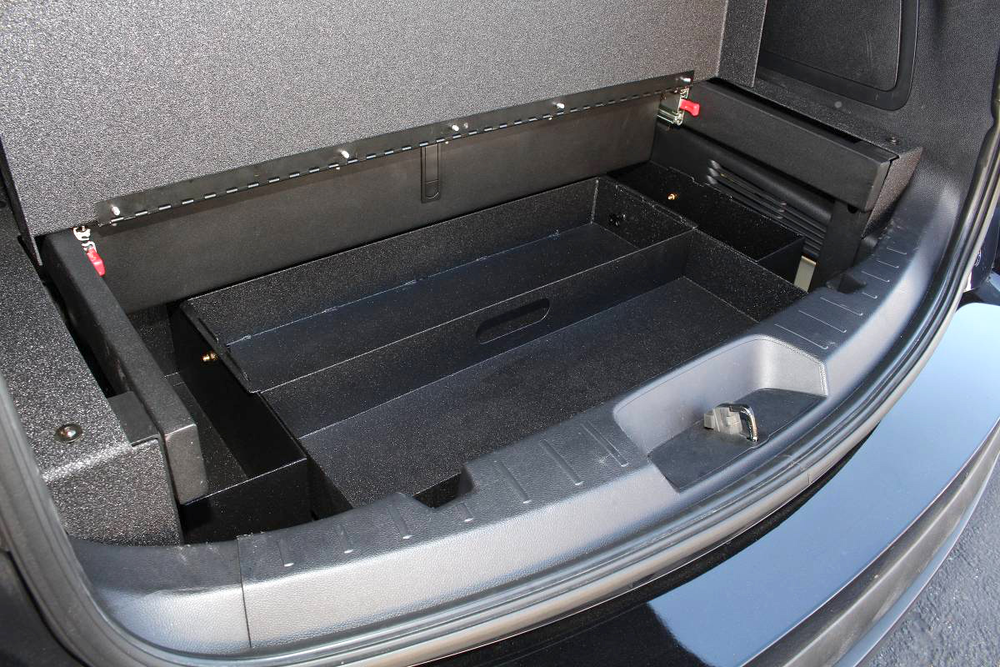 DRAWER INCLUDES PLYWOOD INSERT.