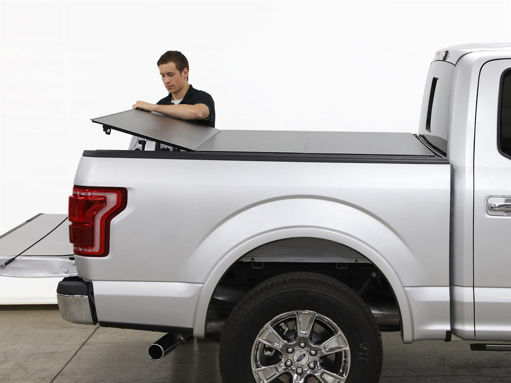 2022 + Nissan Frontier Black AlloyCover Hard Truck Bed Cover