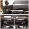 Megan Axle Back Exhaust BMW E70 X5 07-13 V6 Only (Exclude M Package) Stainless Rolled Tips (welding required)