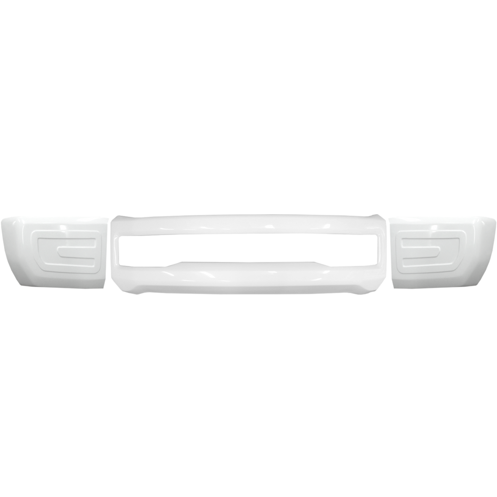 GLOSS WHITE BUMPER OVERLAY WITH FOG