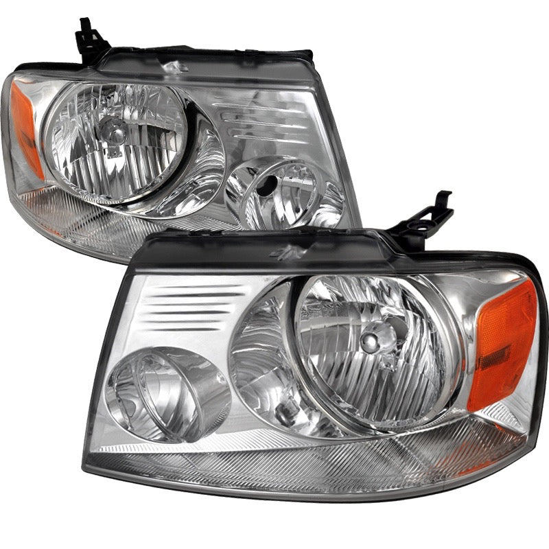 CRYSTAL HOUSING HEADLIGHTS CHROME