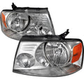 CRYSTAL HOUSING HEADLIGHTS CHROME