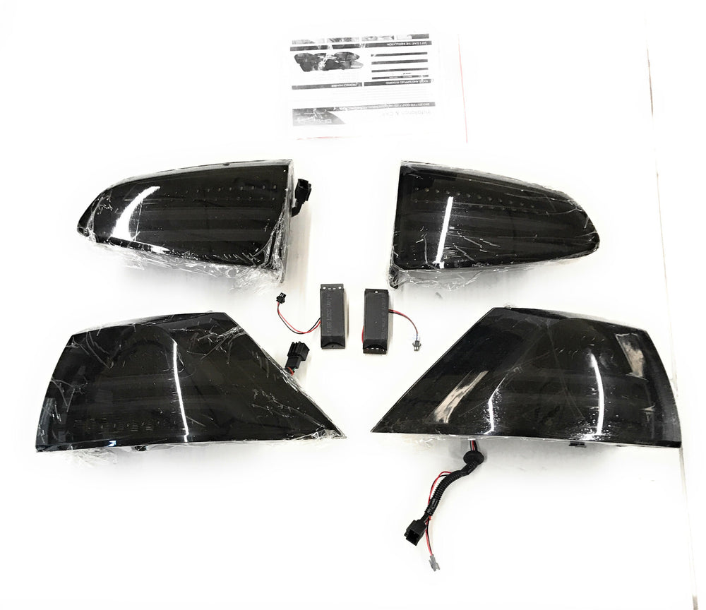 LED TAIL LIGHTS GLOSSY BLACK