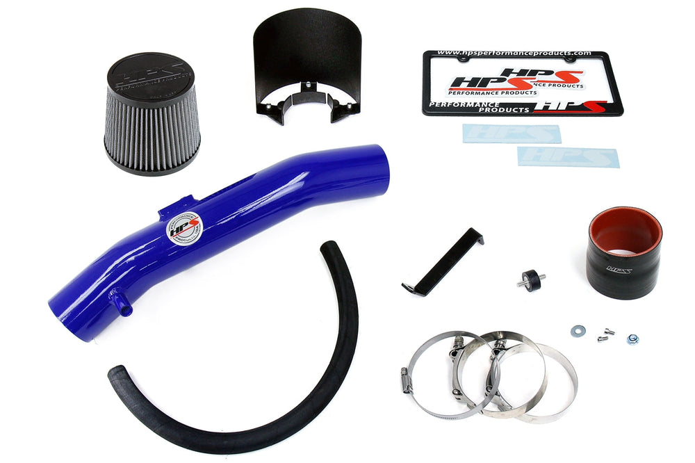 HPS Performance Performance Shortram Air Intake 2004-2006 Nissan Altima V6 3.5L Includes Heat Shield Blue