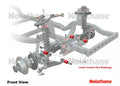 Control arm - lower inner bushing 4 Shell Bushings 4 Tubes 8 Washers Install Guide Grease