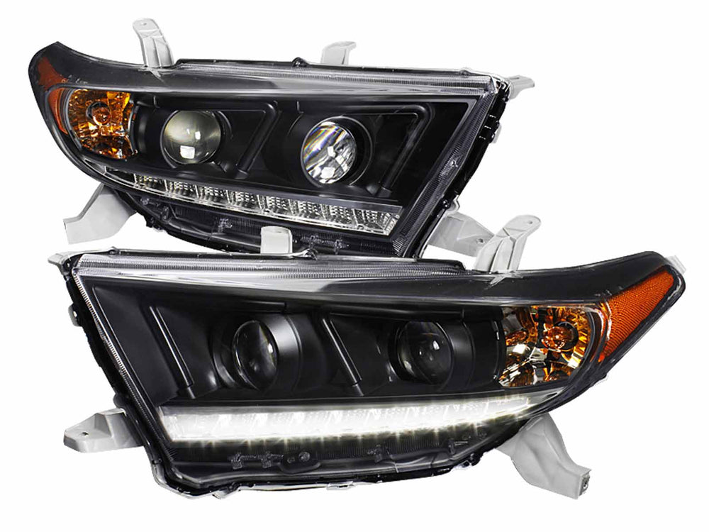 PROJECTOR HEADLIGHT BLACK HOUSING