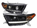 PROJECTOR HEADLIGHT BLACK HOUSING