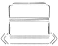 67-70 FB FOLDDOWN SEAT MOLDING
