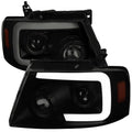 PROJECTOR HEADLIGHTS- BLACK HOUSING WITH SMOKED LENS