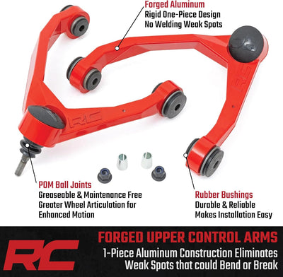 Red Forged Upper Control Arms | 3.5 Inch Lift | Toyota Tundra 2WD/4WD (07-21)