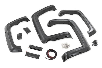 Defender Pocket Fender Flares 5 9 Bed GAZ Summit White Chevy Silverado 1500 (14-18)