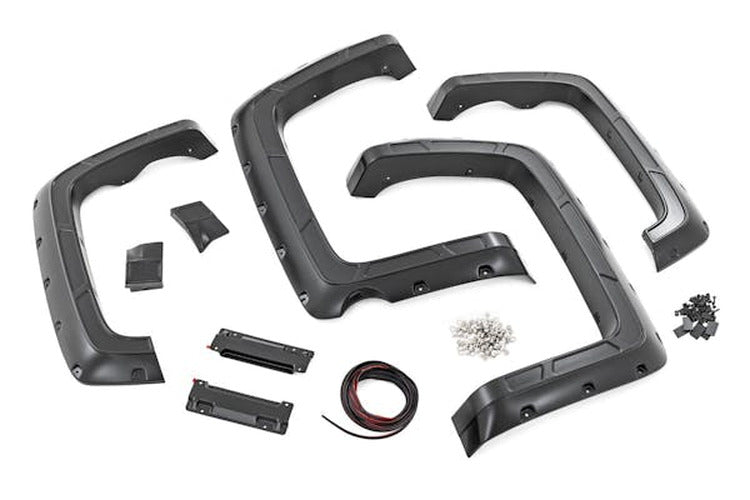 Fender Flares Defender l 5 9 Bed GJI Shadow Gray Chevy Silverado 1500 (14-18)