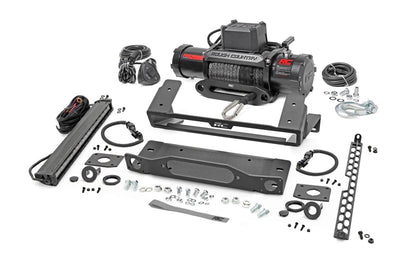 High Winch Mount | All Models | 12000S | 20 Inch Black Single Row LED | Ford Bronco (21-26)