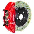 Brembo 04 F150 4WD Front GT BBK 6 Piston Cast 2pc 380x34 2pc Rotor Drilled-Red