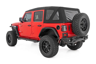 Oval Nerf Steps | 4 Door | Black | Jeep Wrangler Unlimited 4WD (2018-2026)