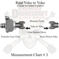 YJ REAR 1310 SOLID CV DRIVESHAFT 94 TO 95 ONLY