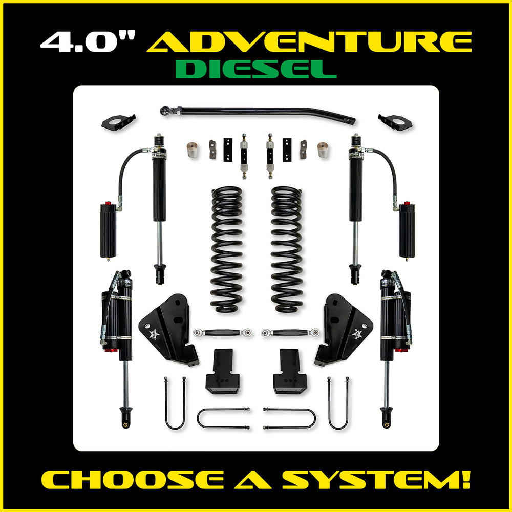 Rock Krawler 4.0 Adventure Series Suspension System Lift Kit F4AS4005