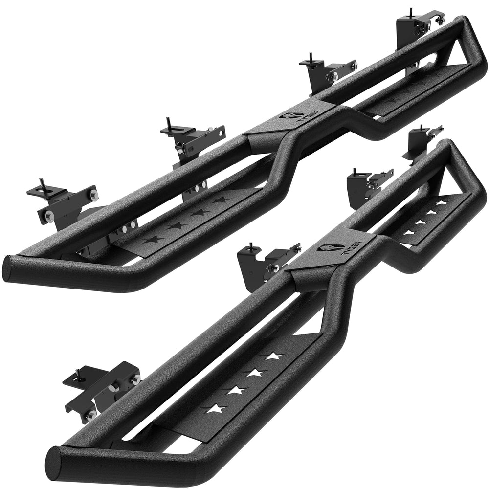 20C GLADIATOR JT STAR STRIDER 4DR RUNNING BOARDS BLACK