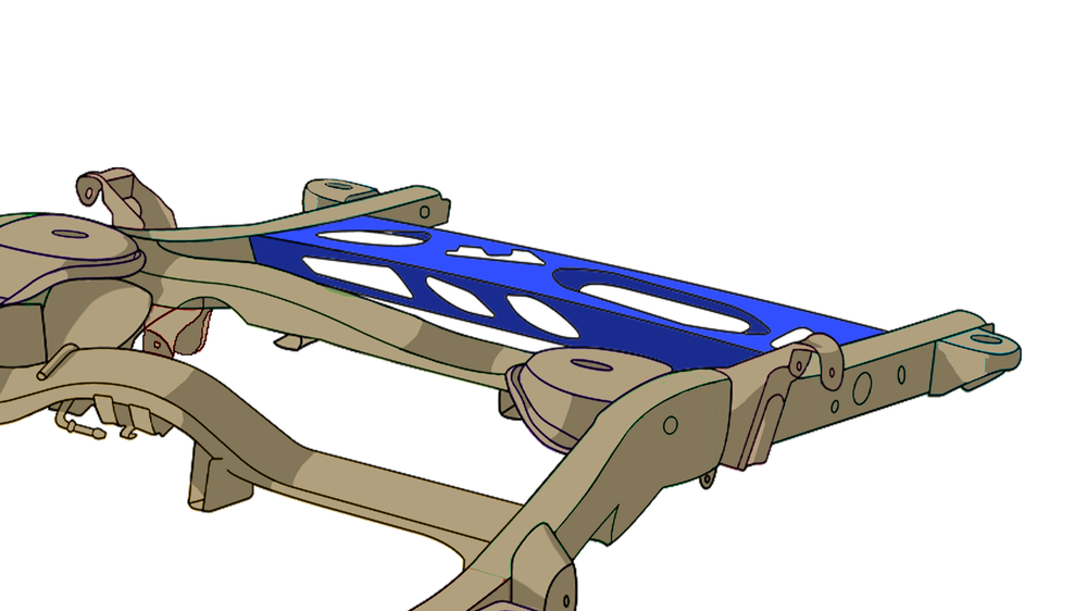 Rustbuster Spare Tire Crossmember