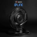 R1 Concepts Brake Rotor- Slotted - Black Fits Hyundai Santa