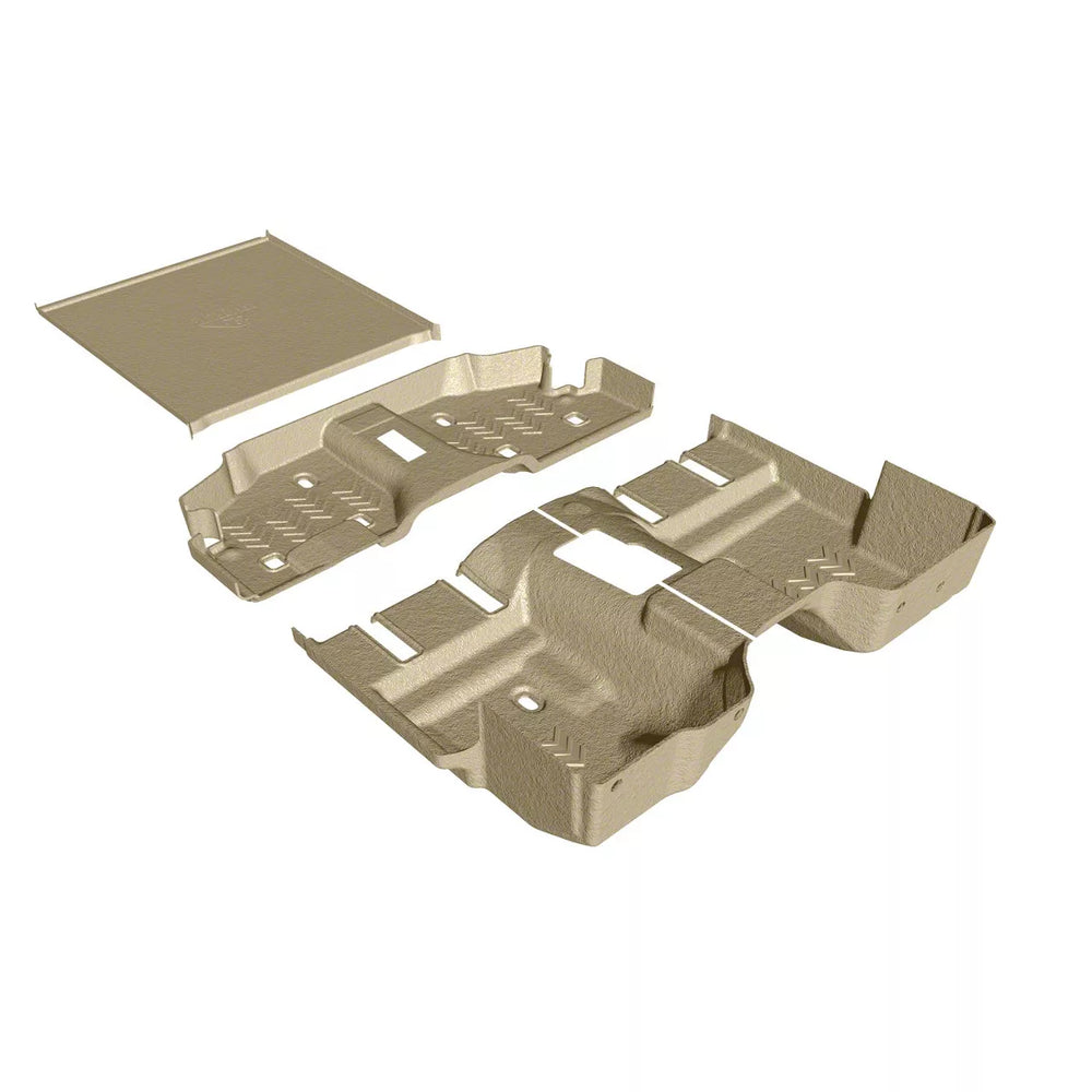 Armorlite 98-06 Jeep Wrangler TJ 2DR floor kit (front and rear flooring cargo mat) desert khaki