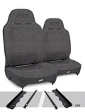 Enduro High Back Reclining Suspension Seats Kit for 95-01 Jeep Cherokee XJ (Pair) Gray