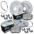 R1 11-14 Mini Cooper Front & Rear Carbon Coated Brake Rotor Set w/Euro Ceramic Pads