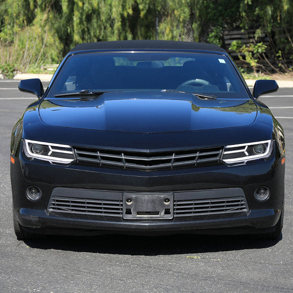 CHEVY CAMARO LED LT BAR PROJ H.L FULL BLACK HOUSING CLEAR LENS