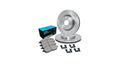 R1 Concepts E- Line Series Brake Rotor with Ceramic Brake Pads Hdw Fits Acura ILX