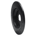 R1 Concepts Brake Rotor Drilled and Slotted Silver Fits Ford Focus