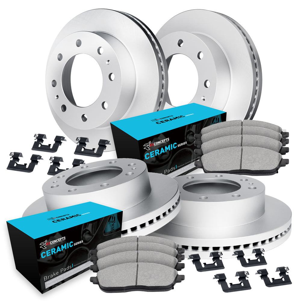 R1 Concepts Brake Rotor- Carbon Coated with Ceramic Pads Hdw