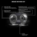 R1 Concepts Brake Rotor- D/S - Silver Fits Kia Optima