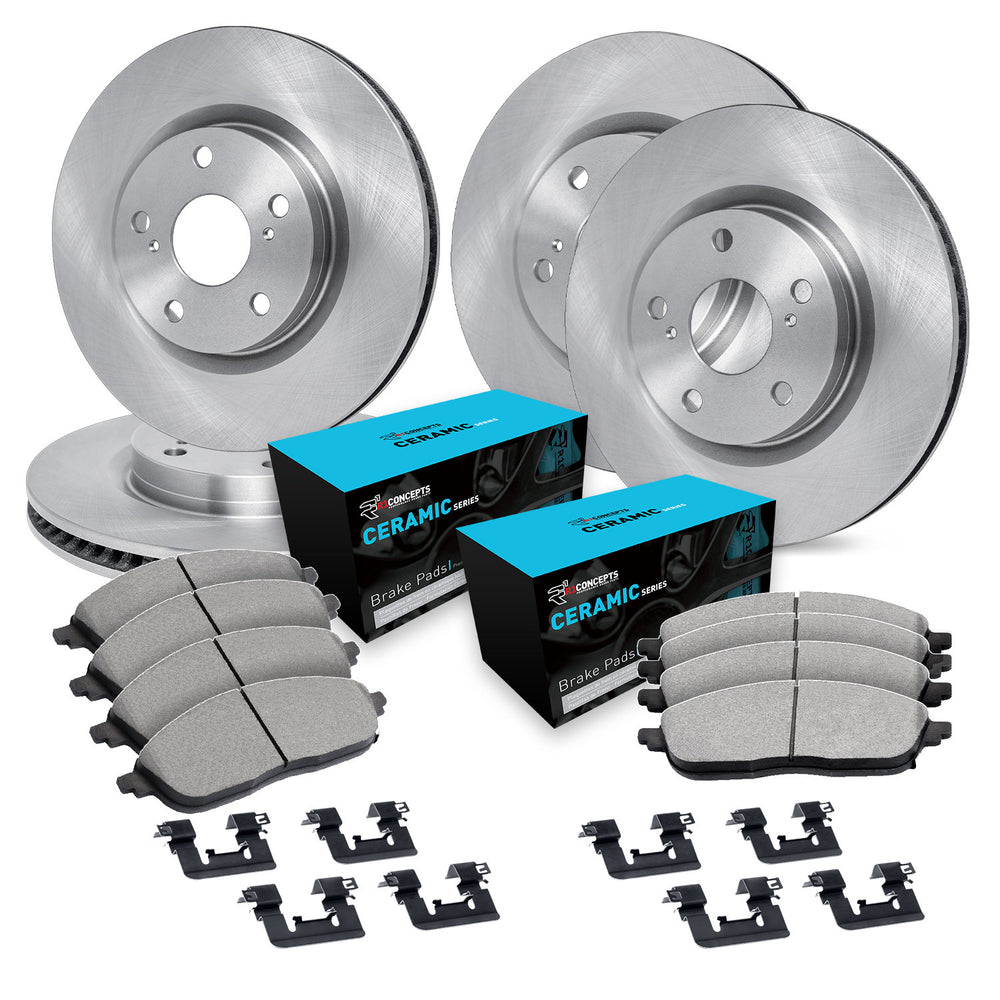 R1 Concepts E- Line Series Brake Rotor with Ceramic Brake Pads Hdw