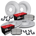 R1 Concepts Brake Rotors - Carbon Coated w/ Optimum Oe Pads Hdw