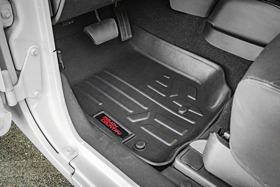 Rough Country Floor Mats FR Jeep Wrangler Unlimited 4WD (2018-2025)-M-6150_A