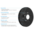 R1 14-15 Lexus IS250 Front & Rear Drill/Slot Black Rotors w/Optimum Pads