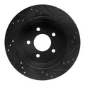 R1 Concepts Brake Rotor Drilled and Slotted Silver Fits Ford Ranger
