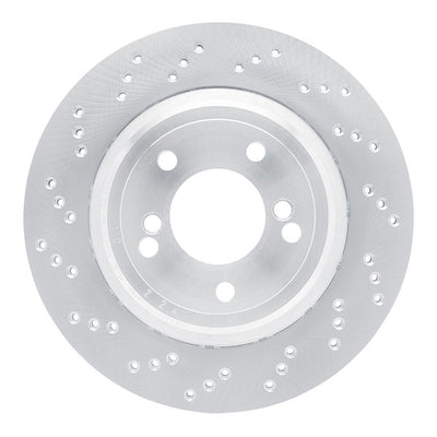 R1 Concepts Hi-Carbon Alloy GEOMET Coated Rotor - Drilled Fits BMW M3