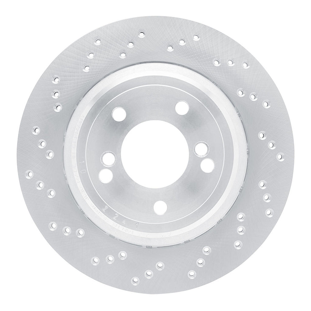 R1 Concepts Hi-Carbon Alloy GEOMET Coated Rotor - Drilled Fits BMW M3