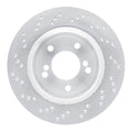 R1 Concepts Hi-Carbon Alloy GEOMET Coated Rotor - Drilled Fits BMW M3
