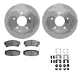 R1 86-92 Buick Reatta Rear Brake Rotor Set w/Optimum OE Pads and Hardware