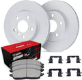 R1 Concepts Brake Rotors - Carbon Coated w/ Optimum Oe Pads Hdw Fits Porsche 911
