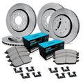 R1 Concepts E- Line Series Brake Rotor with Ceramic Brake Pads Hdw Fits Buick Enclave