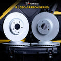 R1 Concepts Brake Rotor- Carbon Coated Fits Mitsubishi Lancer