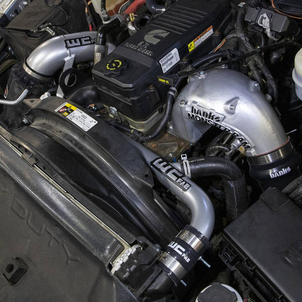 2013-2015 6.7L Cummins Upper Coolant Pipe for Dual Radiators Bengal Grey