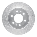 R1 Concepts Brake Rotor Drilled and Slotted Silver Fits Ford F-150